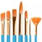 Paint Brush Set for Acrylic Watercolor Oil Gouache Art Brushes ( Blue Handle )